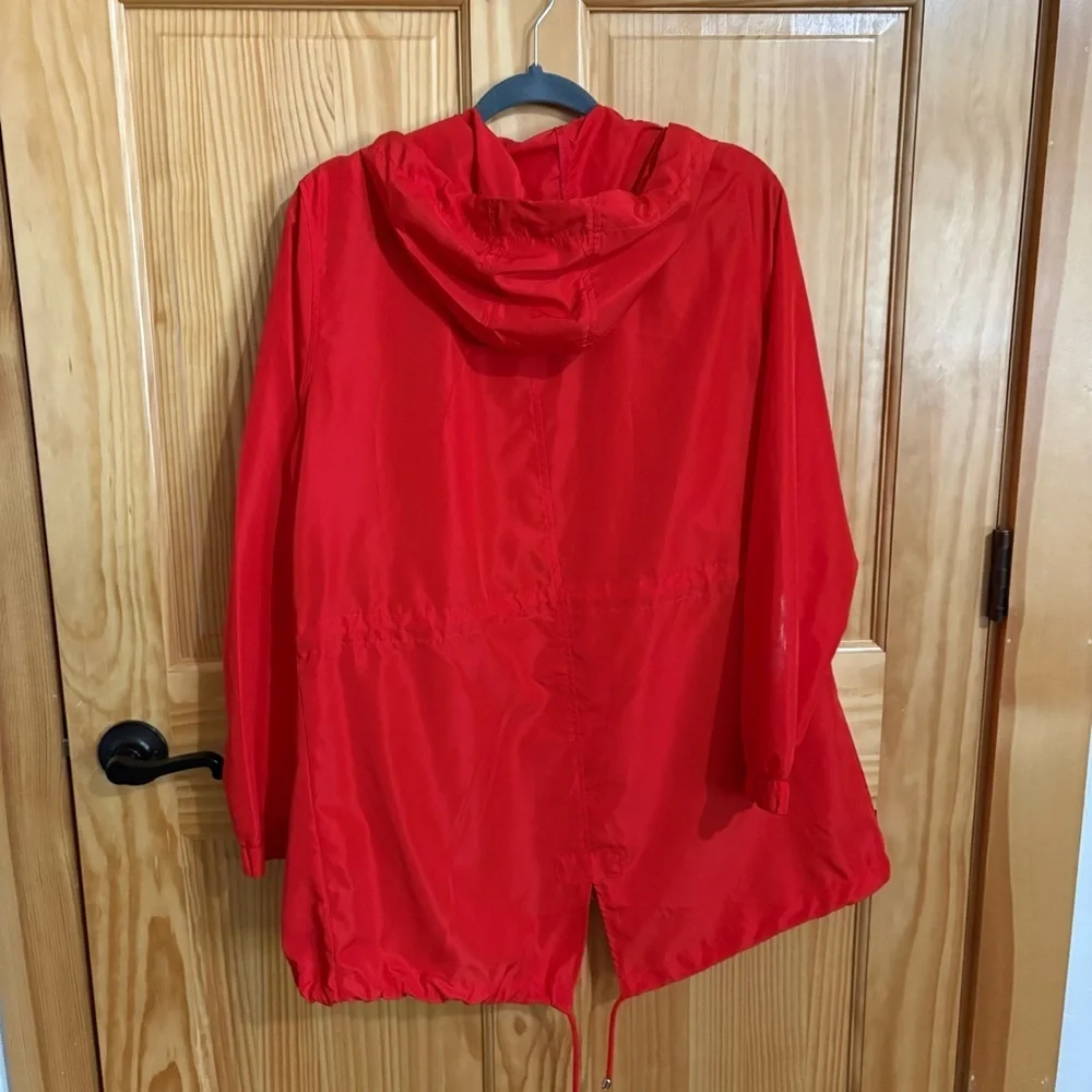 PRIMARK Red Thin Hooded Wind / Rain Jacket - Picture 2 of 8